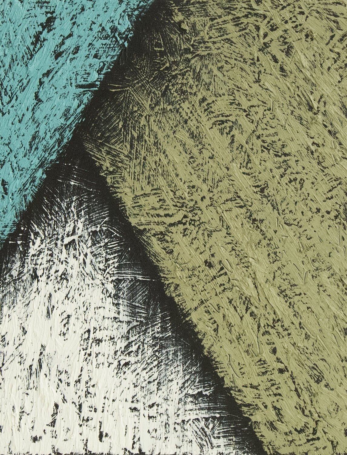 Triangular facets of hatching. AFACTUM, 2017, Oil on wood, 32 x 24 cm